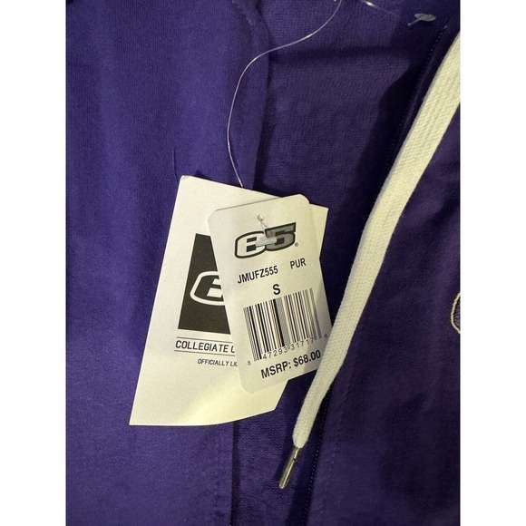 e5 Collegiate JM University Zip Up Hoodie Purple Women's Sz:S - Picture 7 of 10